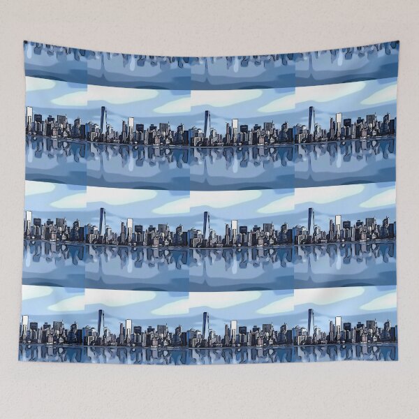 Item preview, City skyline sketch edit 5 designed and sold by emmilowski.