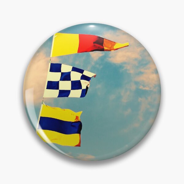 Artikelvorschau, Marinesignalflaggen auf einem drastischen Himmel backround. entworfen und verkauft von IaroslavB.