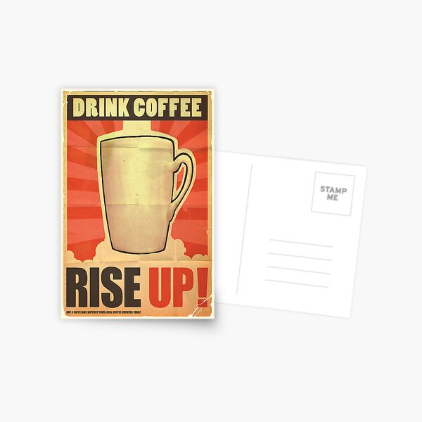 Drink Coffee Postcard