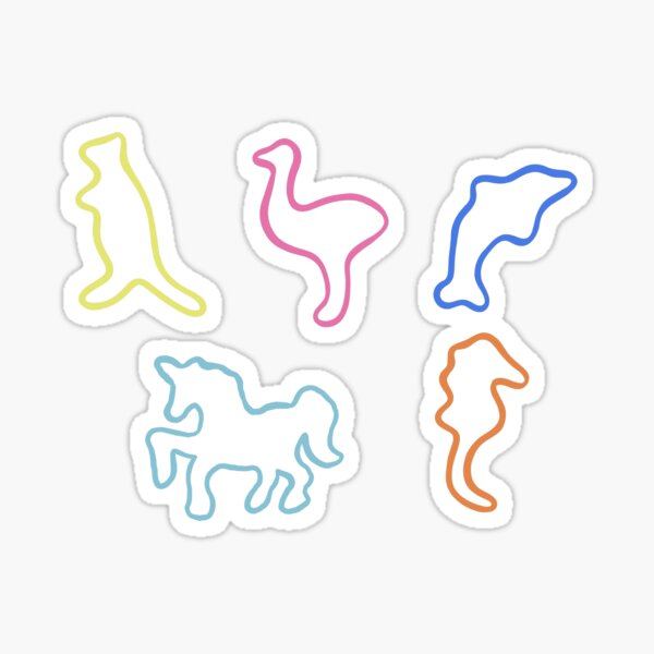 silly bandz Fantasy pack Sticker for Sale by Jabbyabbey123