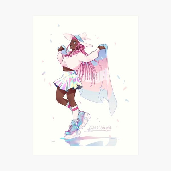 Trans Pride Babey! Art Print