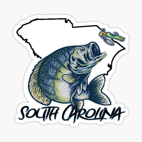 Crappie Fishing South Carolina Sticker Sticker for Sale by Motoislol