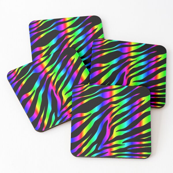 Item preview, rainbow zebra designed and sold by Gossip Rag.