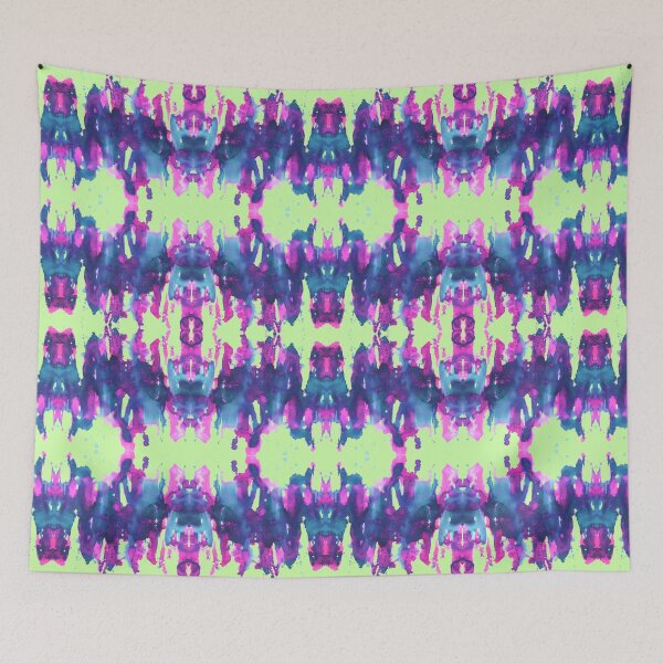 Item preview, pink and blue ink blob designed and sold by Lara Wolf.