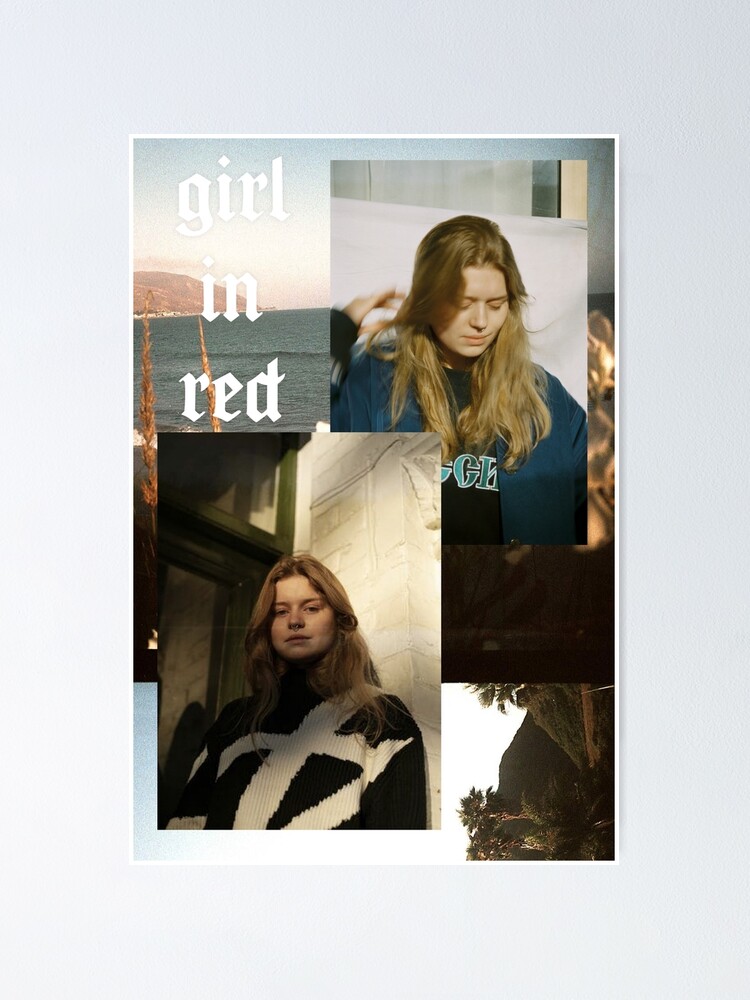 "Girl In Red" Poster for Sale by HannahFrink Redbubble