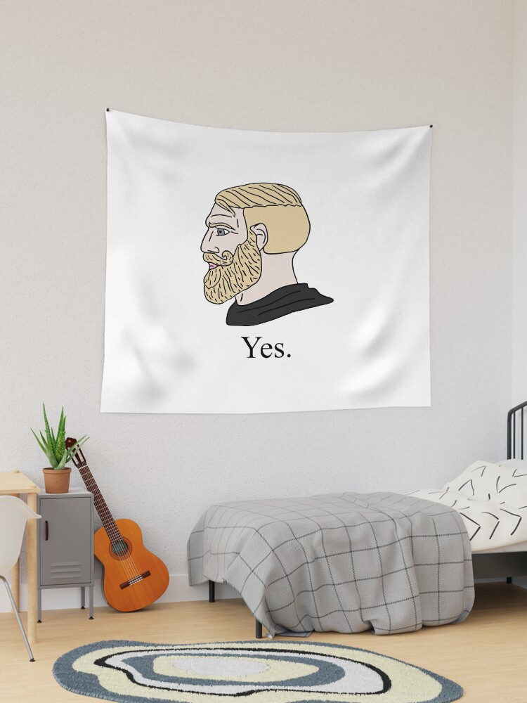 Chad Meme Tapestries for Sale