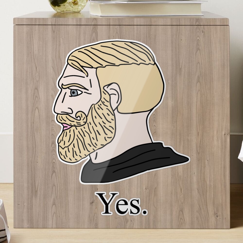 Yes Chad Nordic gamer meme king | Tote Bag