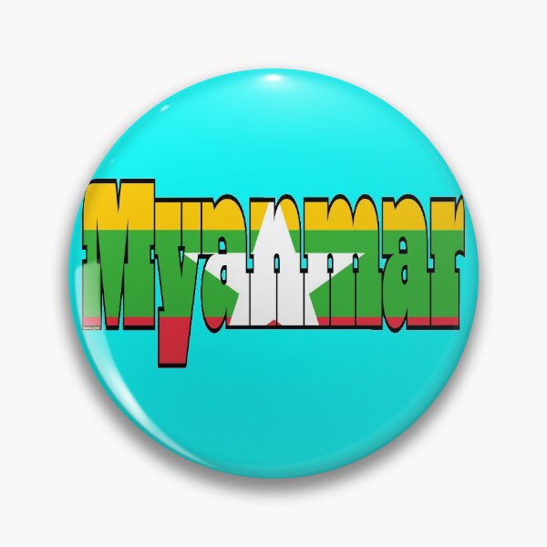 Item preview, Myanmar Font with Myanmar Flag designed and sold by Havocgirl.