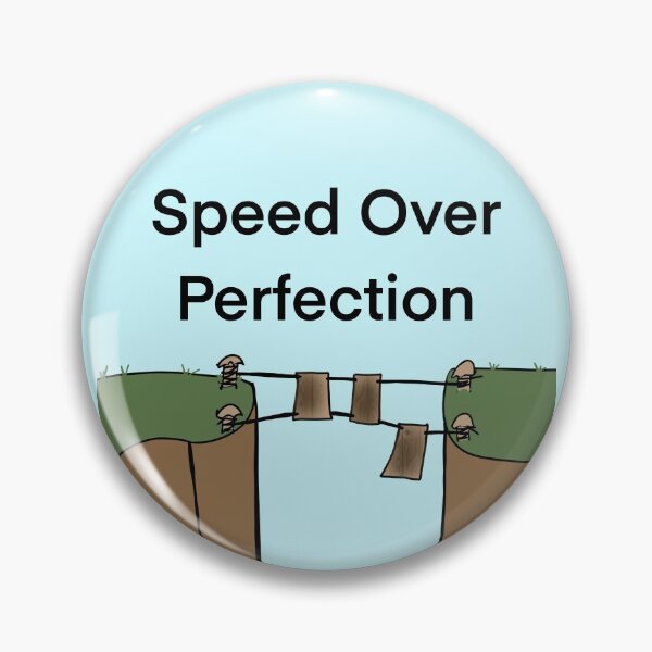 Item preview, Speed Over Perfection designed and sold by Quick Brown Fox Canada.