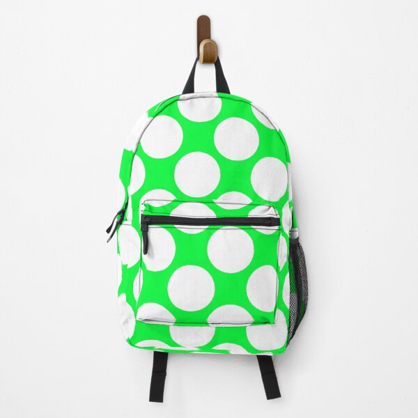 Item preview, Walking Barefoot through the Grass on a Spring Day Large Green and White Polkadots designed and sold by SeaStories88.