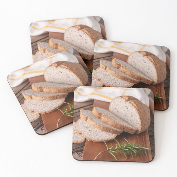 Artisan Bread Coasters (Set of 4)