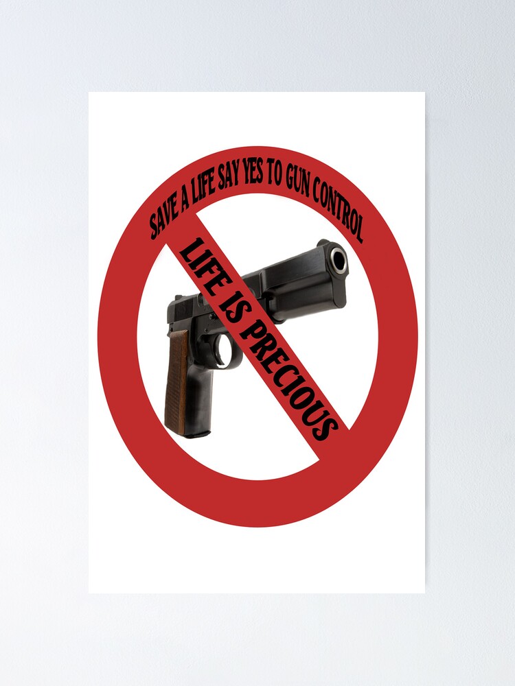 "☮ SAY YES TO GUN CONTROL ☮ " Poster by Rapture777 Redbubble