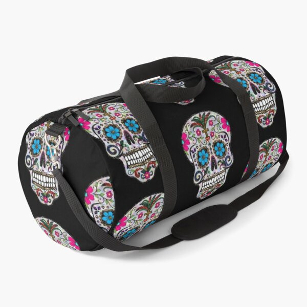 Sports Gym Bag For Men Women Skull Cat Moon Gothic Design Travel