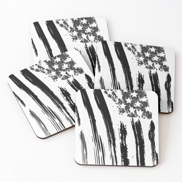 Item preview, Black and White American Flag designed and sold by drewroach16.