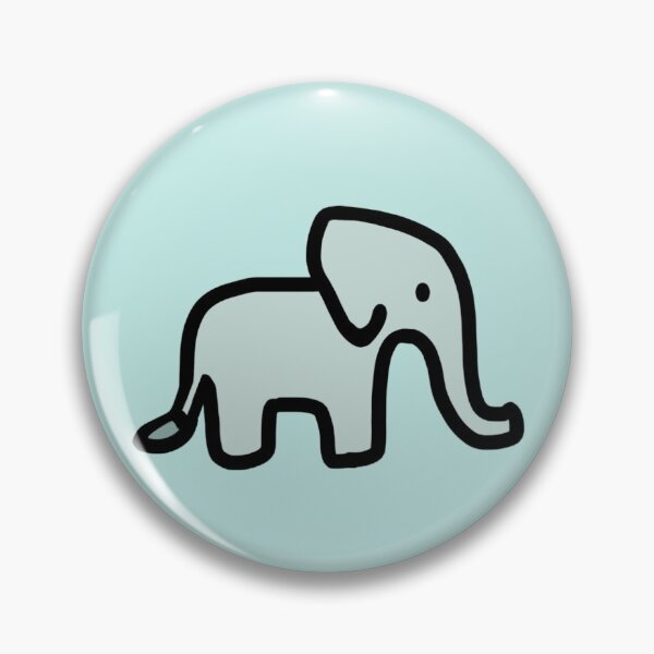 Item preview, Blue Baby Elephant Line Art designed and sold by bassoongirl123.