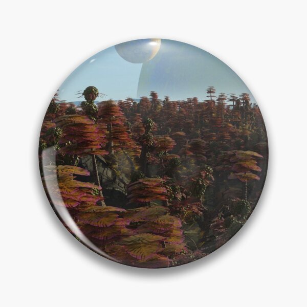 Item preview, alien planet landscape, beautiful exotic forest on a distant world  designed and sold by DottedYeti.