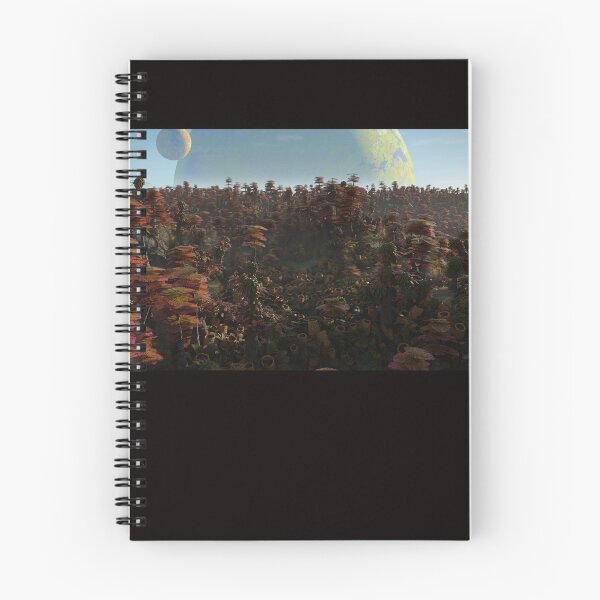 Item preview, alien planet landscape, beautiful exotic forest on a distant world  designed and sold by DottedYeti.