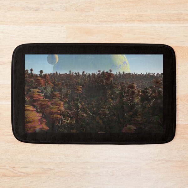 Item preview, alien planet landscape, beautiful exotic forest on a distant world  designed and sold by DottedYeti.