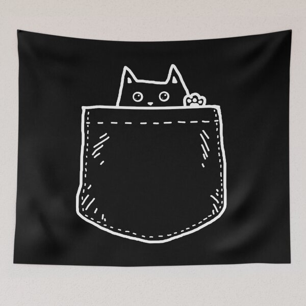 Item preview, Pocket Cat White designed and sold by crismk.