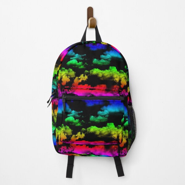 Item preview, Black Sky with Rainbow Clouds Pattern designed and sold by WickedRefined - Nicole Demereckis.