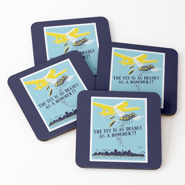 Item preview, The Fly Is As Deadly As A Bomber -- WPA Print designed and sold by warishellstore.