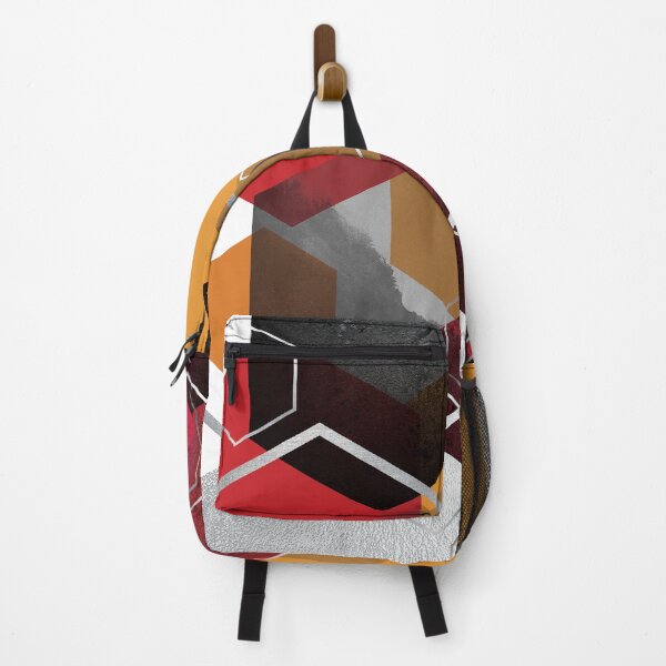 Item preview, Red and Orange Hexagonal Geometric designed and sold by UrbanEpiphany.