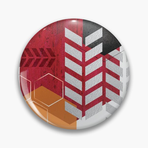 Artikelvorschau, Rot und Orange hexagonal geometrisch entworfen und verkauft von UrbanEpiphany.