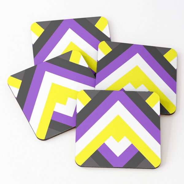 Item preview, Nonbinary Flag Pride Chevron designed and sold by sammi-ts.