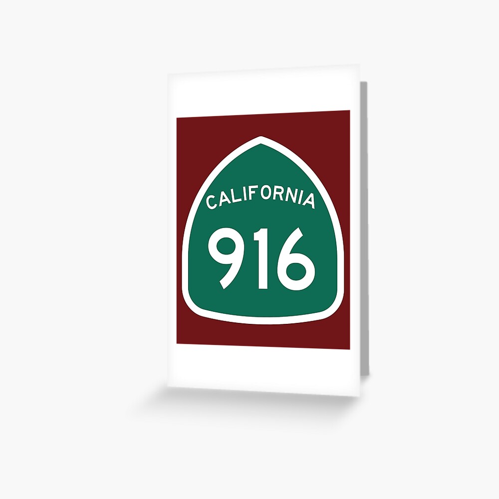 california-state-route-916-area-code-916-greeting-card-for-sale-by