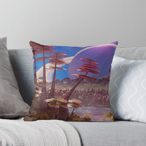 Item preview, alien planet landscape, beautiful forest the surface of an exoplanet  designed and sold by DottedYeti.
