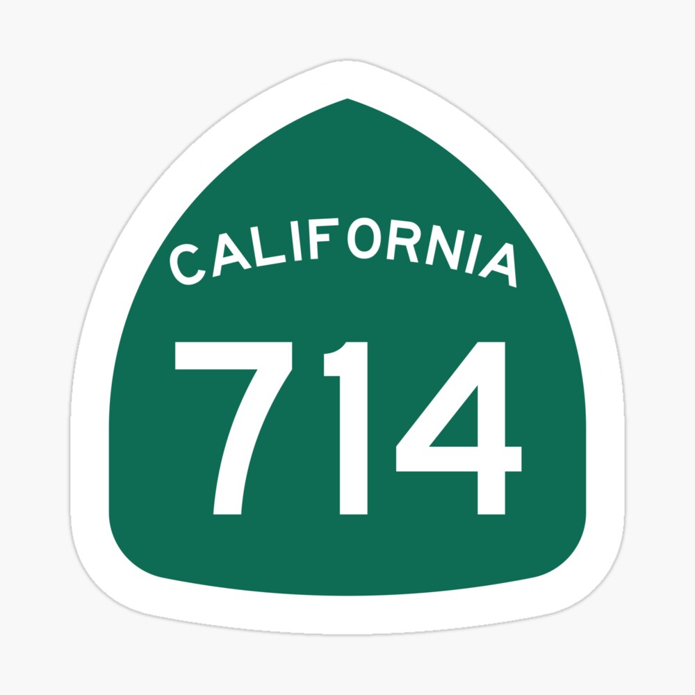 California State Route 714 (Area Code 714) | Art Board Print