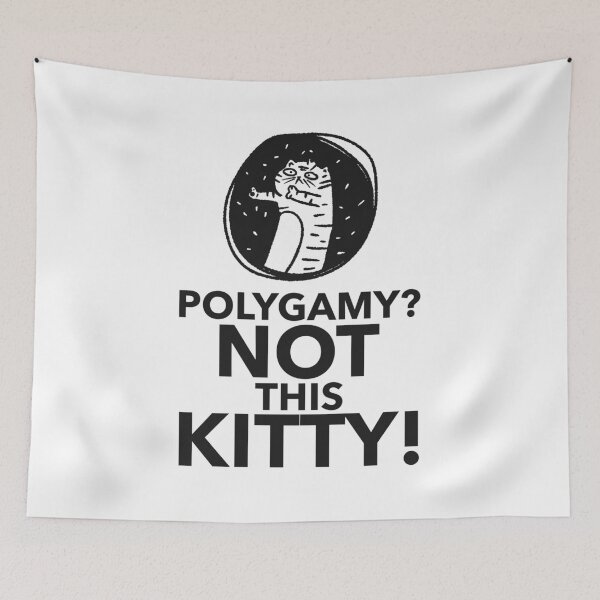 Item preview, Polygamy? Not This Kitty! designed and sold by Exmo Merch.