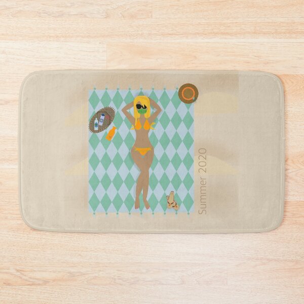 Item preview, The girl in the towel on the beach designed and sold by Carmelagaminde.