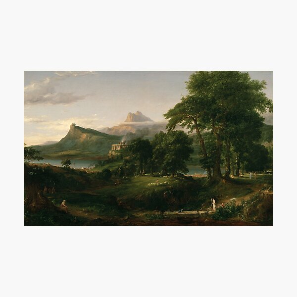 The Course of Empire - Arcadian (Pastoral) State Photographic Print