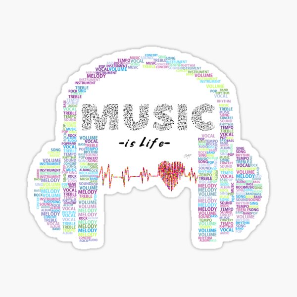 Music is life Sticker
