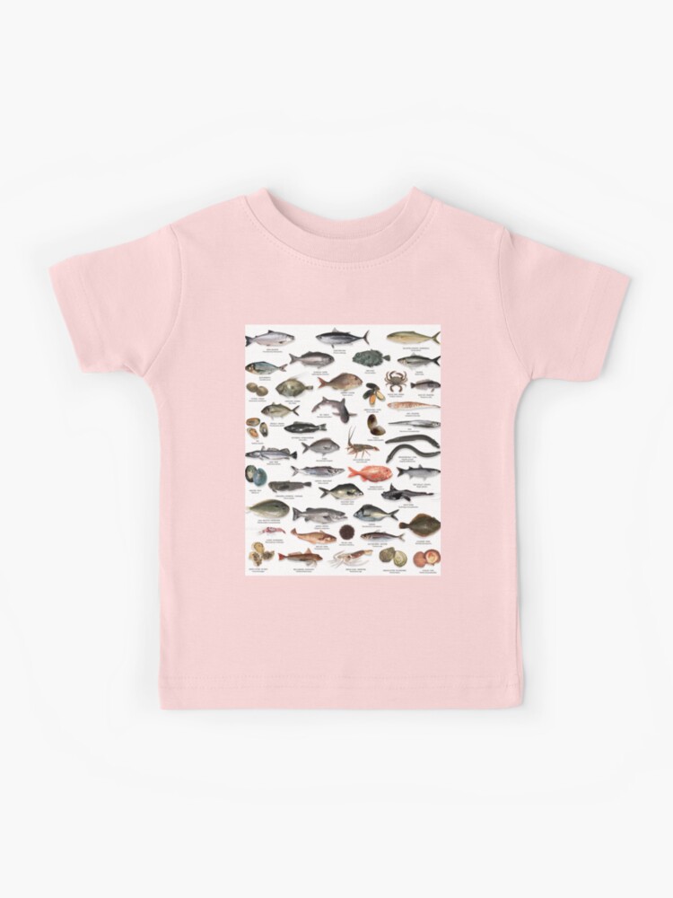 NZ fish species  Kids T-Shirt for Sale by Tehomuera