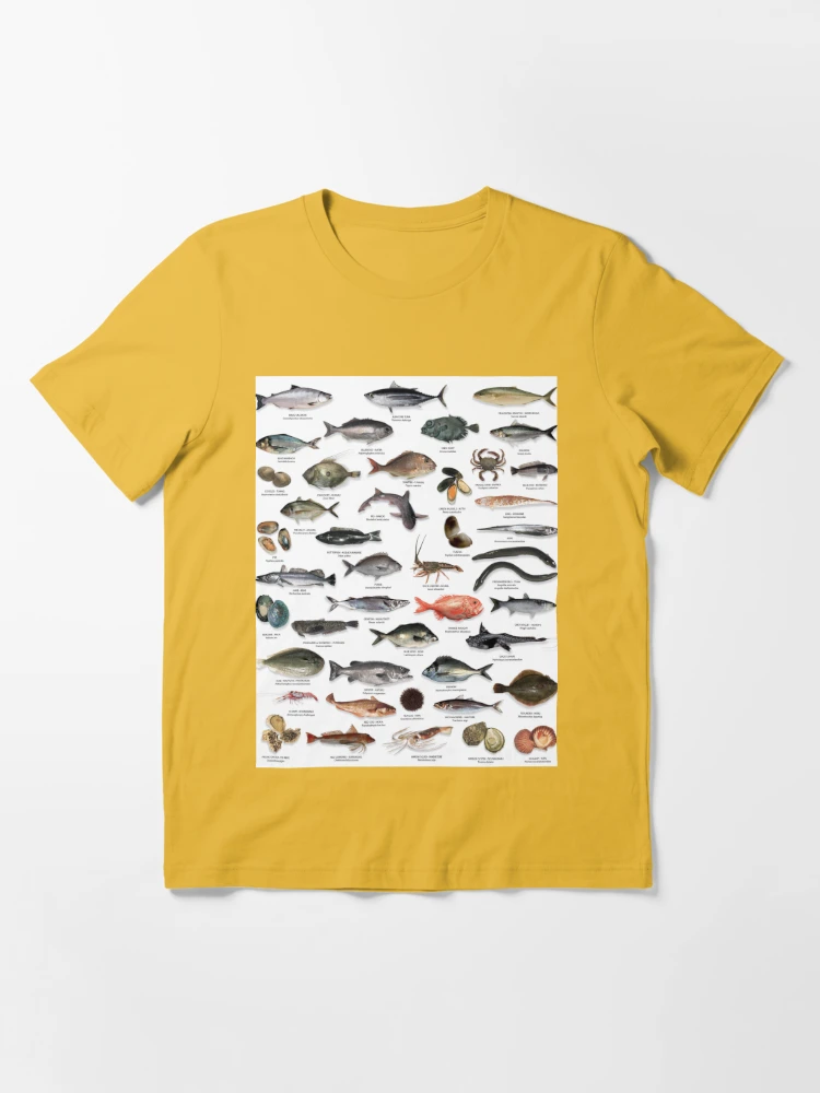 NZ fish species  Essential T-Shirt for Sale by Tehomuera