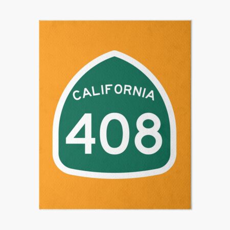 California State Route 408 (Area Code 408) Art Board Print