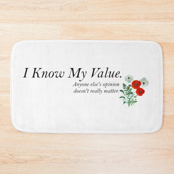 Item preview, I Know My Value designed and sold by ButterfliesT.