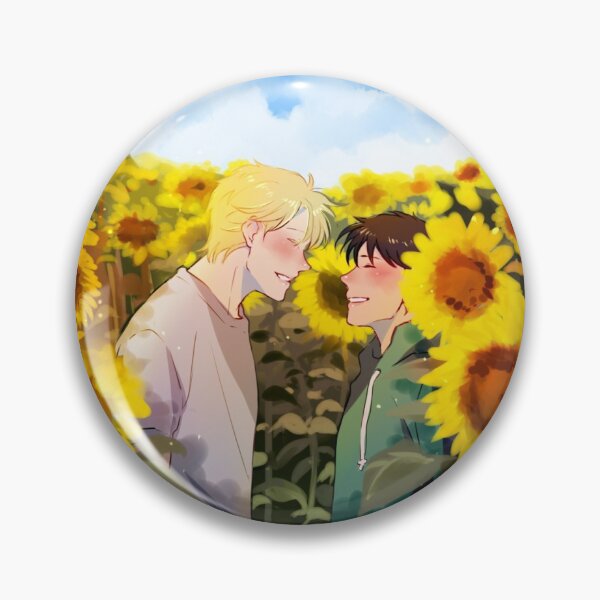Item preview, Banana Fish - Ash and Eiji in The Sunflower Field designed and sold by MykaAndSalmon.