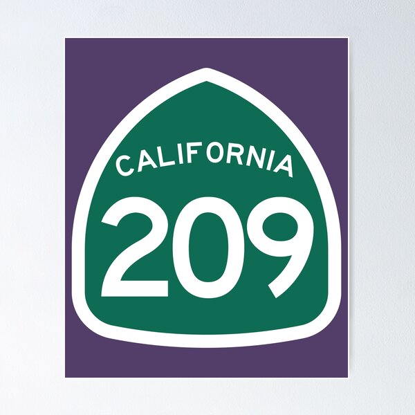 California State Route 209 (Area Code 209) Poster