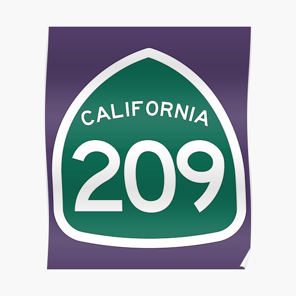 California State Route 209 (Area Code 209) Poster