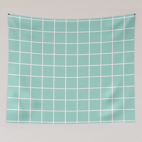 Item preview, White Grid on Mint designed and sold by dnw946.