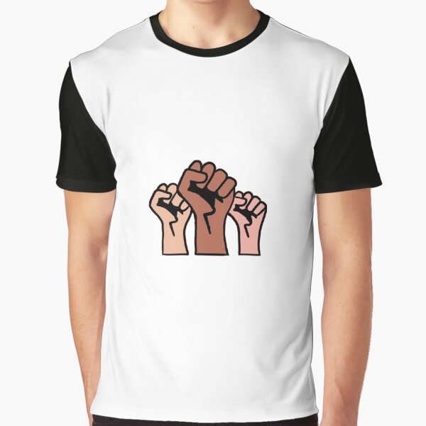 Black Lives Matter Fists Graphic T-Shirt
