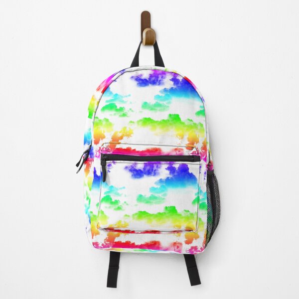 Item preview, White Sky with Rainbow Clouds Pattern designed and sold by WickedRefined - Nicole Demereckis.
