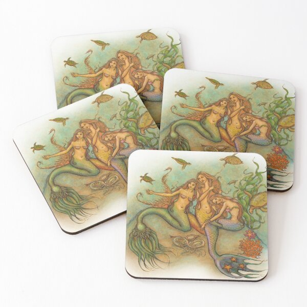 Mermaids Coasters (Set of 4)