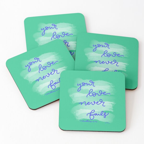 Item preview, Bible Verse Art - Your Love Never Fails designed and sold by Joellen Armstrong.
