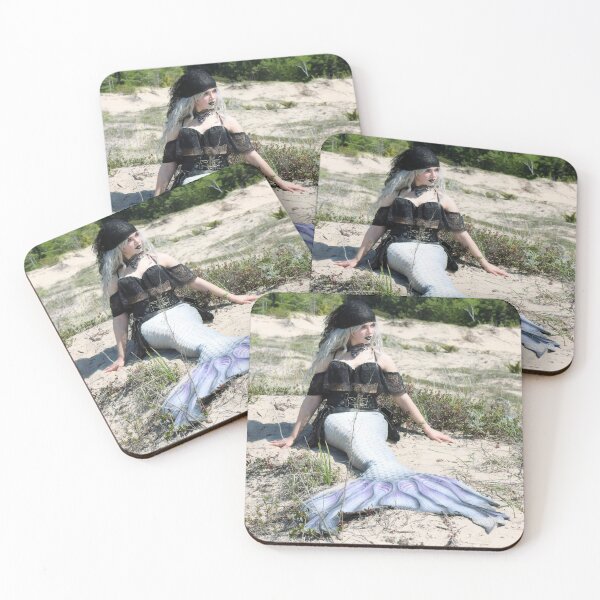 Item preview, MERMAID PIRATE - Gothic Mermaid Photograph on Sand Dunes designed and sold by TheMagicCrafter.