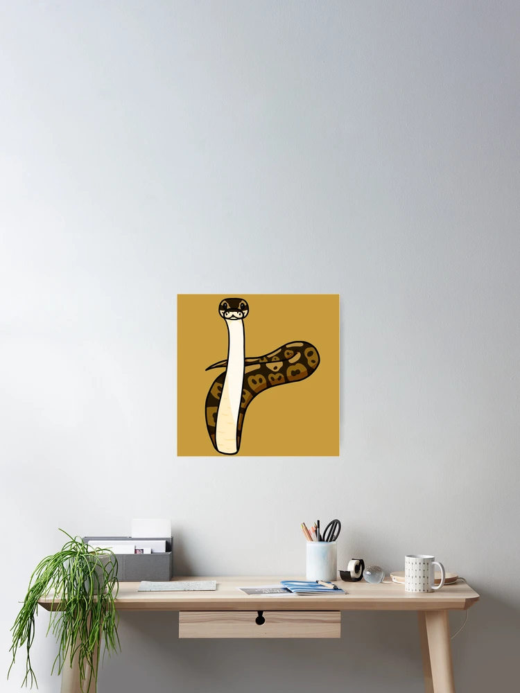 Thumbnail 2 of 3, Poster, Ball Python Scoping designed and sold by Galactichem.