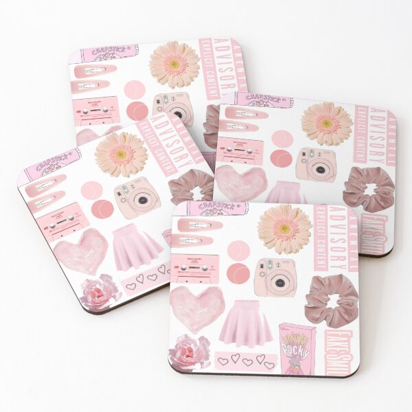 Item preview, light pink soft cute sticker pack designed and sold by PascalesStuff.